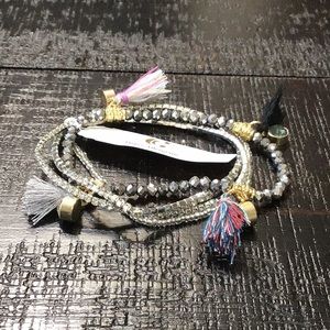 NWT Set Of 4 Stretch Charming Charlie Bracelets